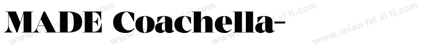 MADE Coachella字体转换